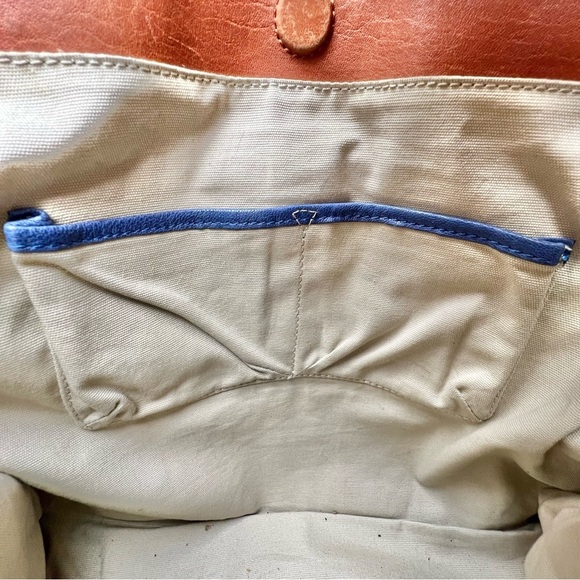 Tory Burch Two-Tone Brown and Black Leather Satchel - Picture 8 of 13